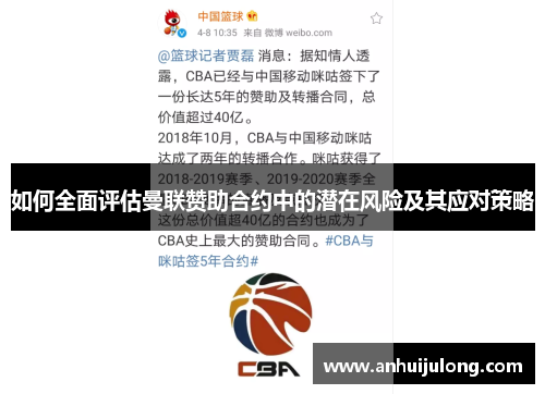 如何全面评估曼联赞助合约中的潜在风险及其应对策略